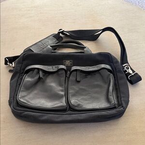Frank & Oak Black Messenger, Computer Bag